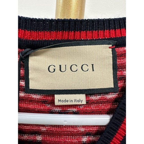 Gucci Red Fitted Ribbed Tank Top - Picture 4 of 11